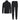 Trespass Thriller Thermal Underwear, Black
