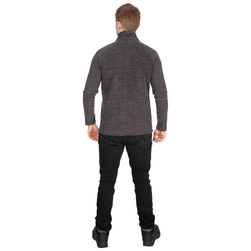 Trespass Veryan Men's Fleece, Dark Gray Marl