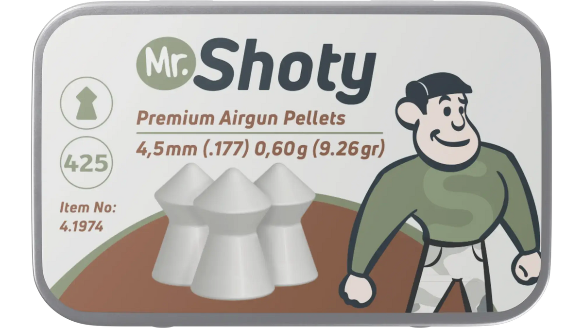 Mr. Shorty Pointed Pellets, 4,5 mm, 425 Stk