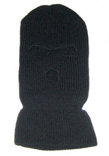 Balaclava, 3-hole, Coarse, Black