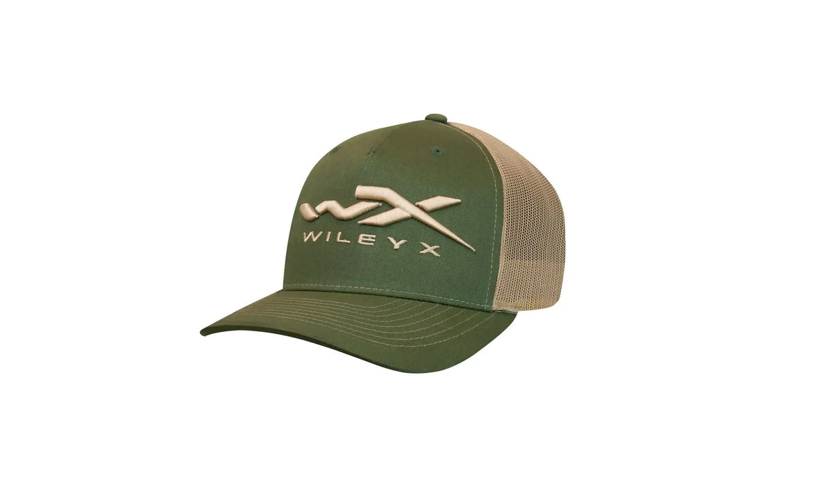 WileyX Snapback Cap, Green/Tan