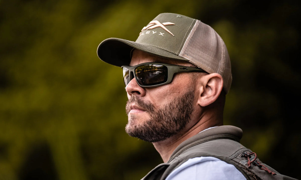 WileyX Snapback Cap, Green/Tan