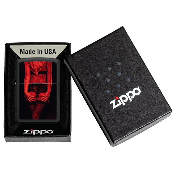 Zippo Lighter Woman, Black Matte – i gaveæske – billede 5