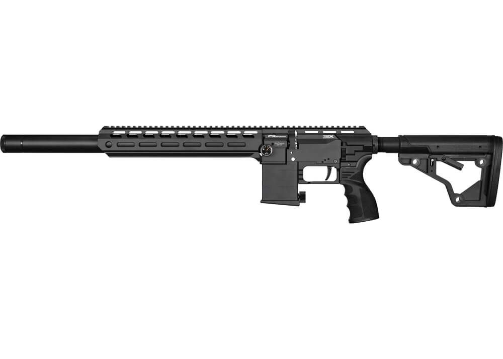 FX DRS MKII Tactical Compact PCP-luftgevær i 4,5 mm med aluminiumshandguard og AR15-kolbe